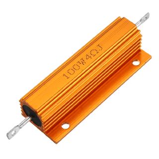 Điện trở vỏ nhôm kim loại công suất cao màu vàng RX24 100W 4R 4RJ