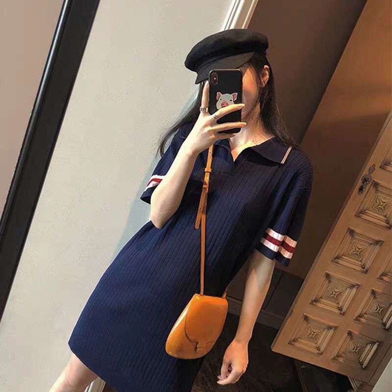 Đầm Polo Ngắn Tay Dáng Rộng Xinh Xắn Dành Cho Nữ | BigBuy360 - bigbuy360.vn