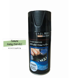 Chai Sơn xịt lột tem dành cho xe máy Samurai sticker remover - STR600 hàng chính hãng