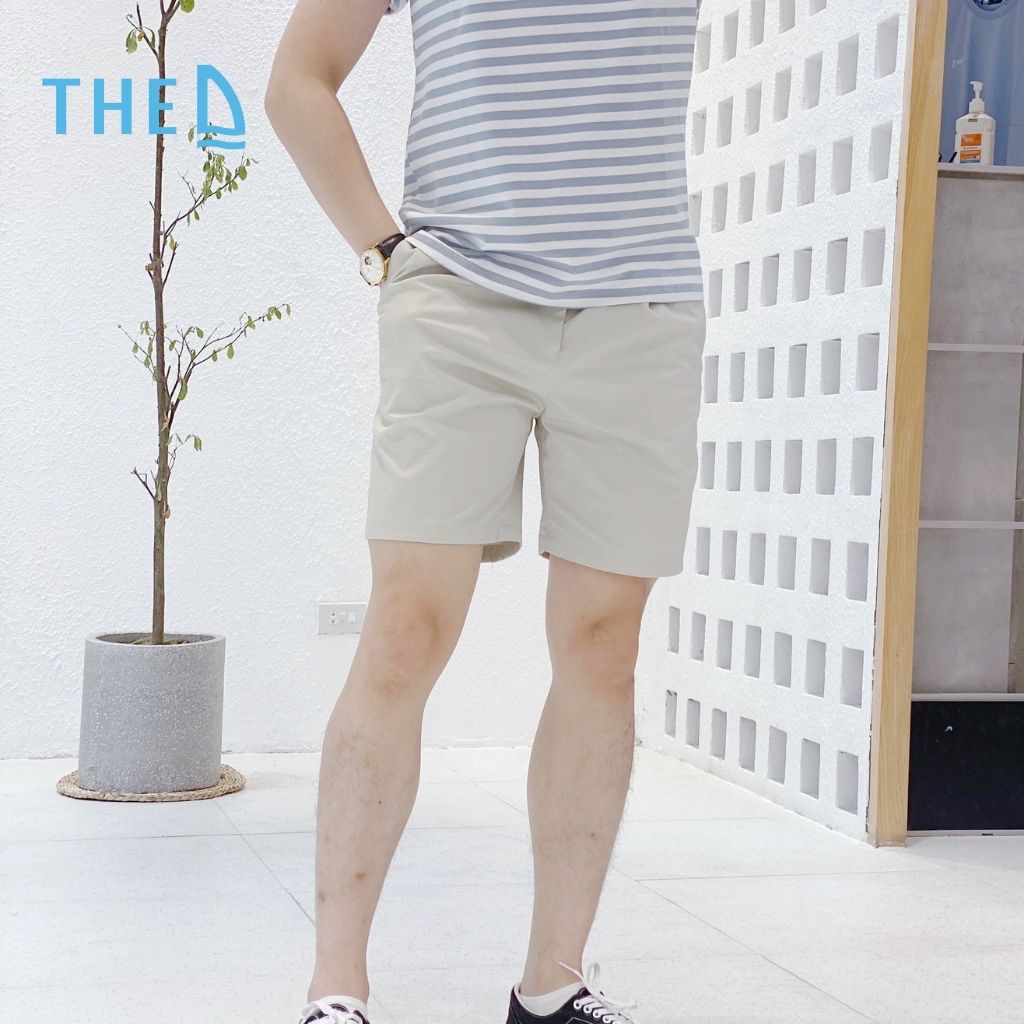 Quần Short Nam Kaki The D Dáng Lửng Hàn Quốc Vải Mềm Nhẹ, Thoáng Mát QN 2115 - Hàng mới về