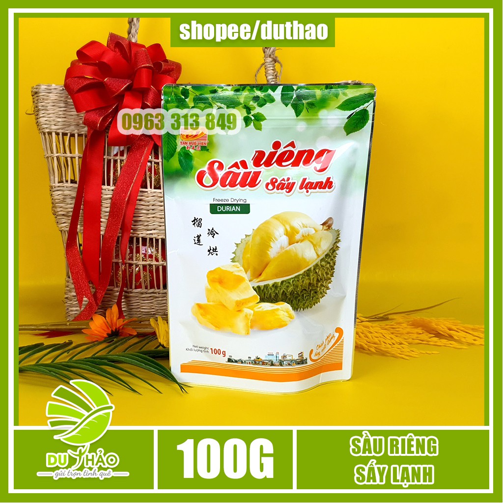 Sầu riêng sấy lạnh giữ nguyên hương vị đậm đà giòn thơm Tân Huê Viên | BigBuy360 - bigbuy360.vn