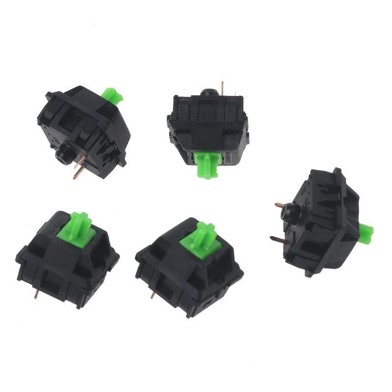 ✦LILY 5Pcs Greetech Green Switches Axis for Razer Gaming Mechanical Keyboard for MX 3pin Switch  