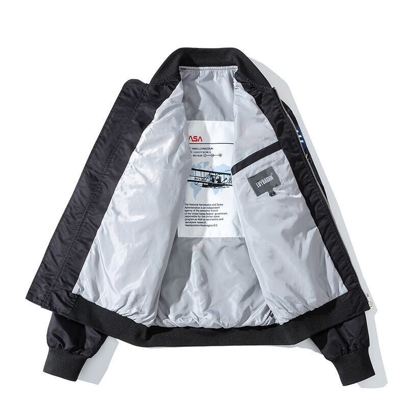 Áo Khoác Bóng Chày Dáng Rộng Có Khóa Kéo Thêu Chữ Re-List Thời Trang Mới Dành Cho Cặp Đôi