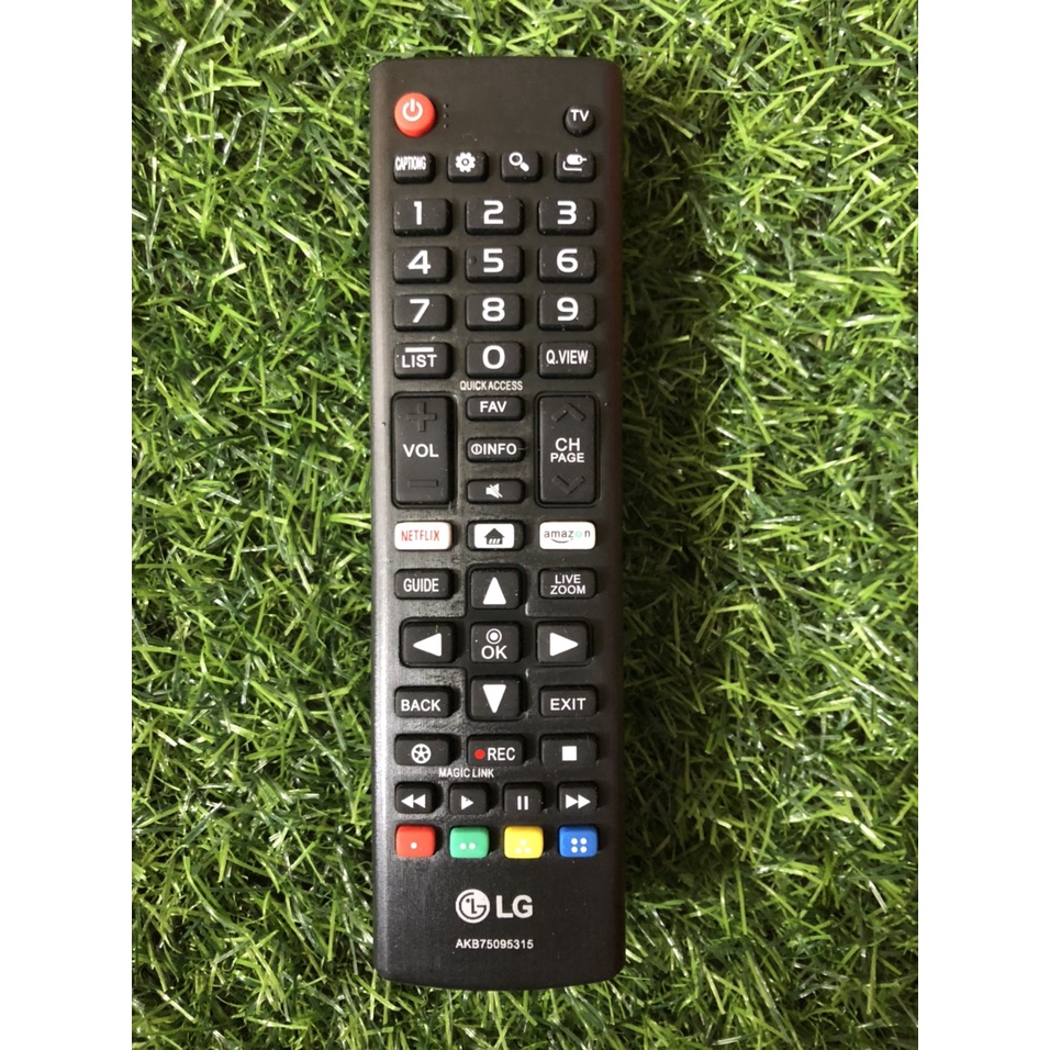 Điều khiển tivi LG NetFlix và Amazon loại ngắn smart internet - tặng kèm pin - Remote  tivi LG AKB75095315 loại tốt