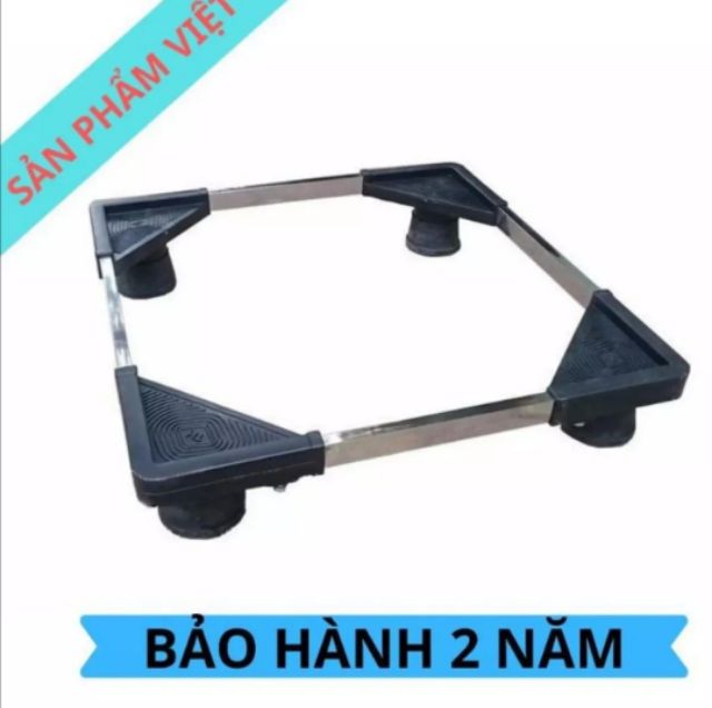 Chân đế đa năng kê máy giặt, tù lạnh. Bảo hành 2 năm. Tùy chỉnh theo kích thước. Inox, nhựa, cao su