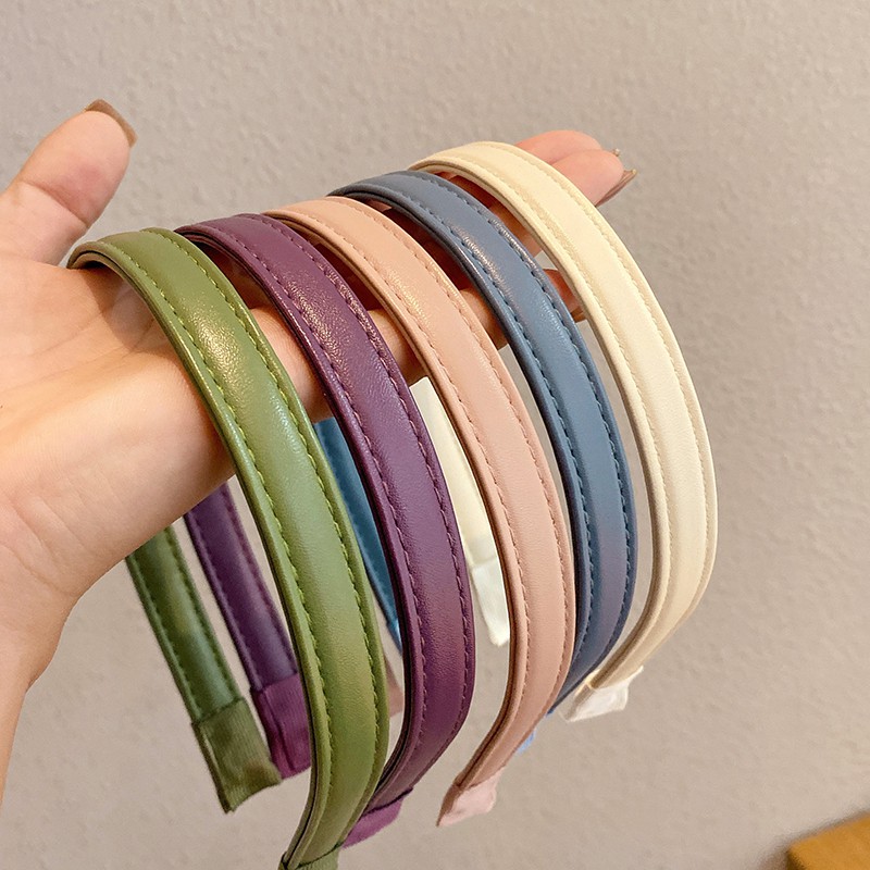 Băng Đô Da PU Phong Cách Cổ Điển Cho Nữ