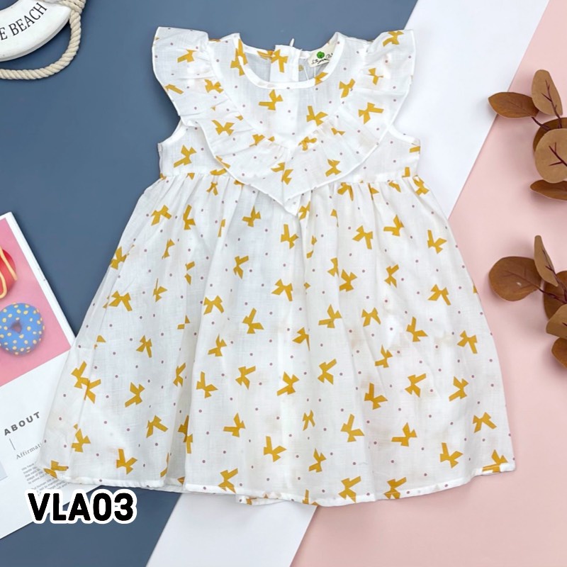 [Xả kho] Váy cho bé gái 7-30kg maxi xòe suông chữ A xinh đẹp đi học, đi chơi bebefamilyshop- VLA