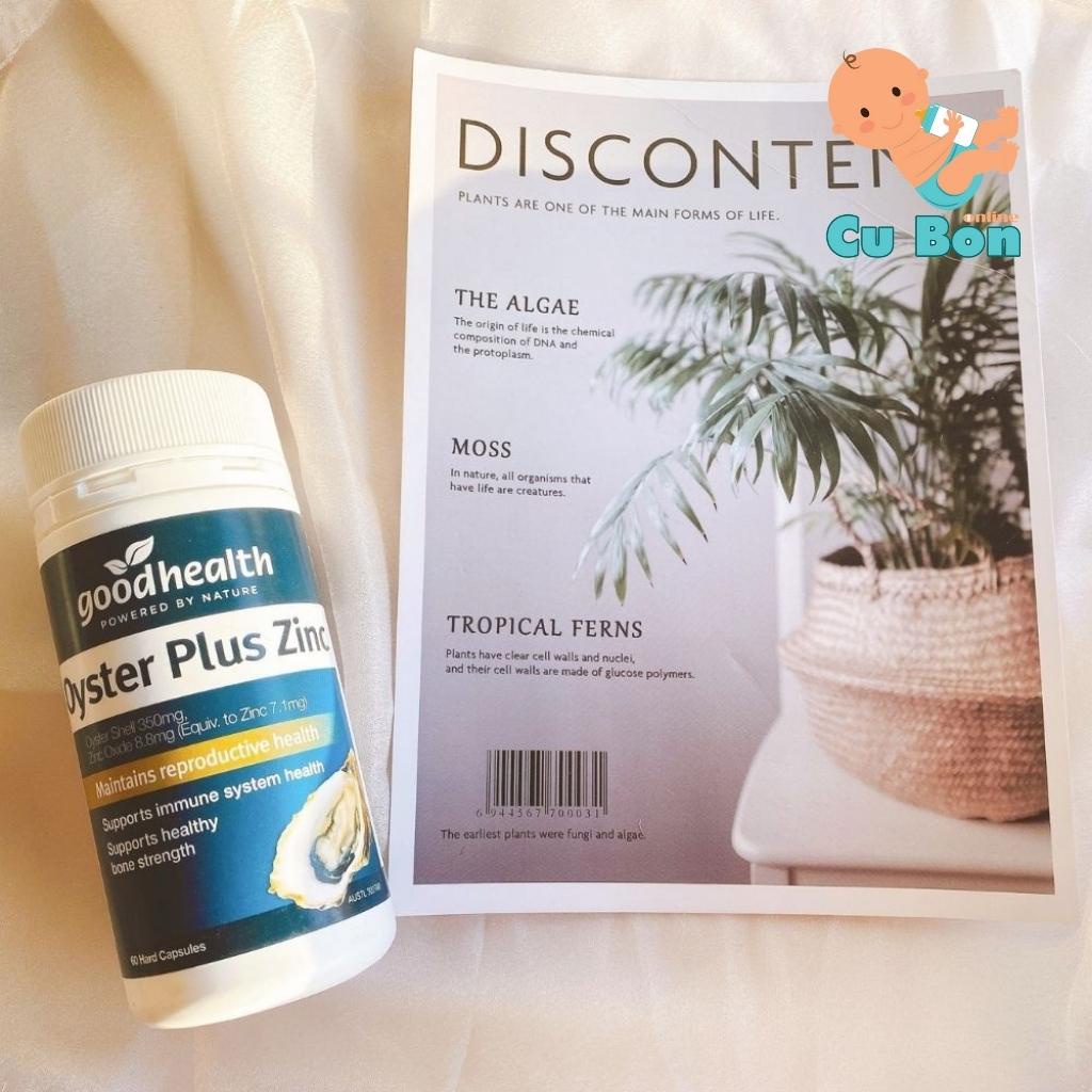 Tinh chất hàu Úc Goodhealth Oyster Plus ZinC 60 viên Úc hỗ trợ sinh lý nam giới