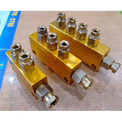 Bộ chia ống dầu thủy lực có van tiết lưu điều chỉnh. Tiết lưu 6.4