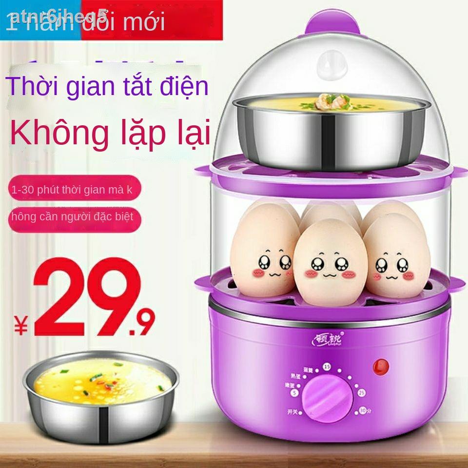 ❅♧Hẹn giờ nấu trứng, tự động ngắt điện đa năng, tủ hấp trứng gia đình, nhỏ, máy luộc mini tạo tác