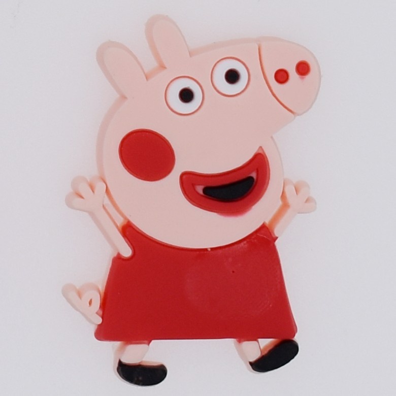 Nút Bấm Hình Heo peppa Nhiều Màu Sắc Trang Trí Giày crocs Jibbitzpins diy