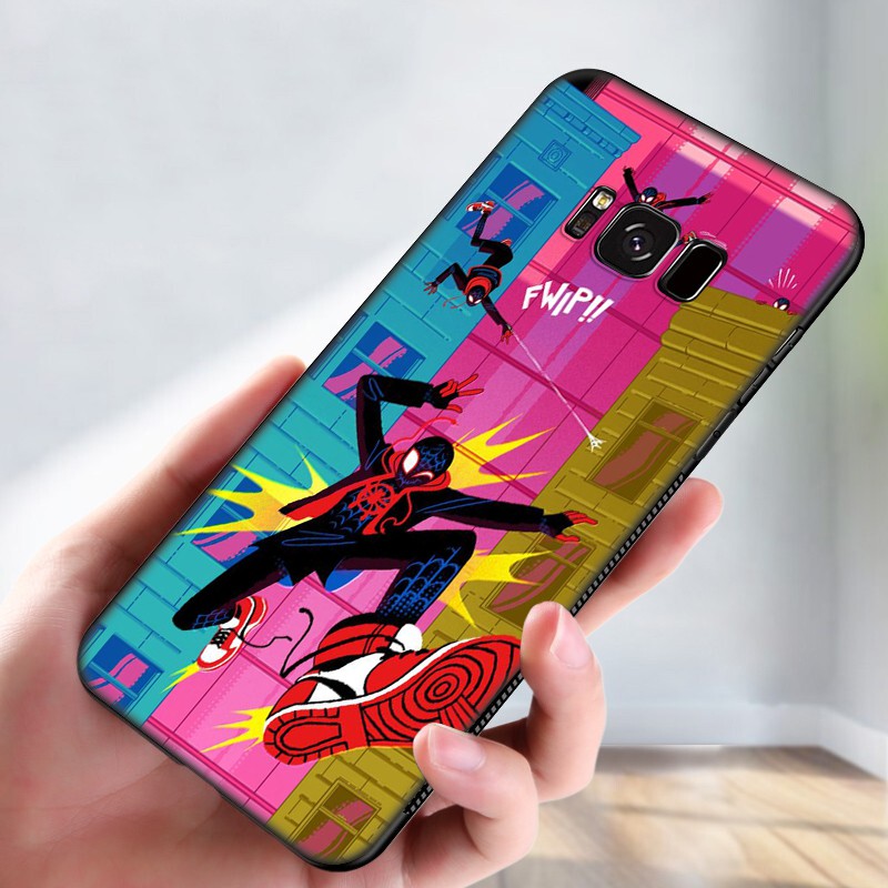 Samsung Galaxy S10 S9 S8 Plus S6 S7 Edge S10+ S9+ S8+ Casing Soft Case 83SF Spider-Man SpiderMan Marvel mobile phone case