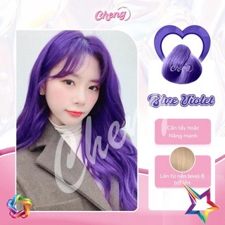  Thuốc Nhuộm Tóc Màu XANH TÍM Blue Violet | Chenglovehair Chenglovehairs 