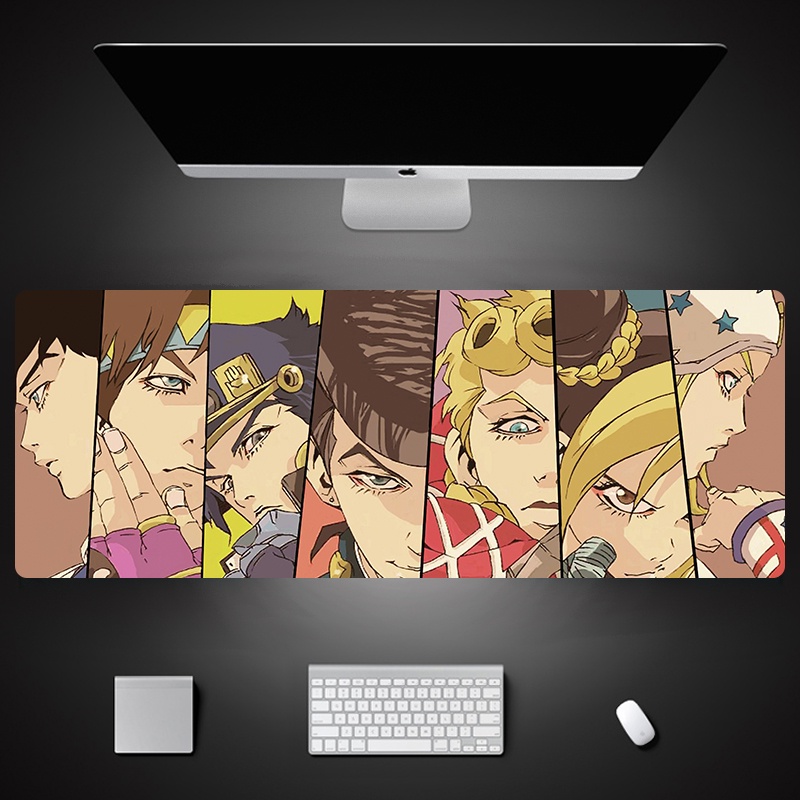 Tấm Lót Chuột Và Bàn Phím Cỡ Lớn In Hình Anime Jojo 'S Bizarre Adventure