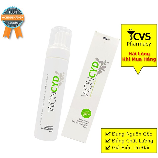 Woncyd Dung Dịch Vệ Sinh Phụ Nữ (Chai 200ml)