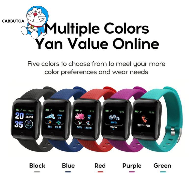 Đồng Hồ Đeo Tay Thông Minh 116 Plus 116plus Đa Năng Kèm Phụ Kiện