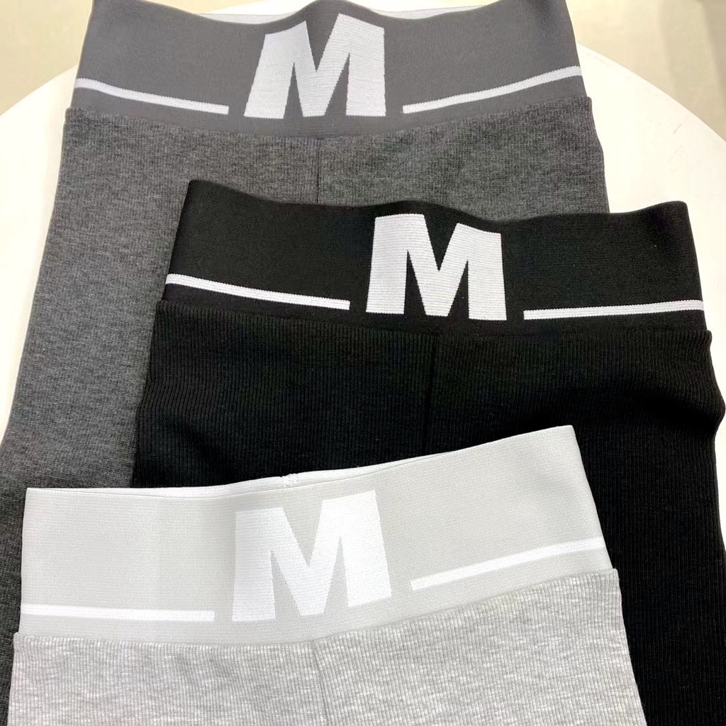 Quần Legging Nữ Cạp Chữ M Chất Cotton Tăm Thon Gọn Thời Trang Mẫu Mới