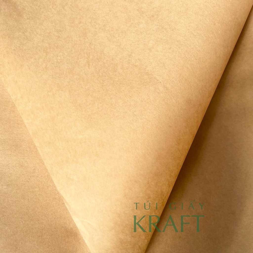 Giấy gói hàng Kraft nâu mỏng, khổ 39 x 55cm, giấy hút ẩm