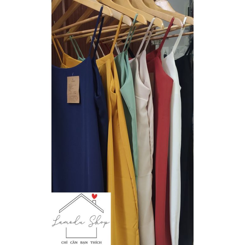 Váy Maxi 2 Dây Váy Suông Basic Đi Biển Du Lịch Siêu Xinh Xịn Đẹp Mát Mẻ Sang Chảnh | BigBuy360 - bigbuy360.vn