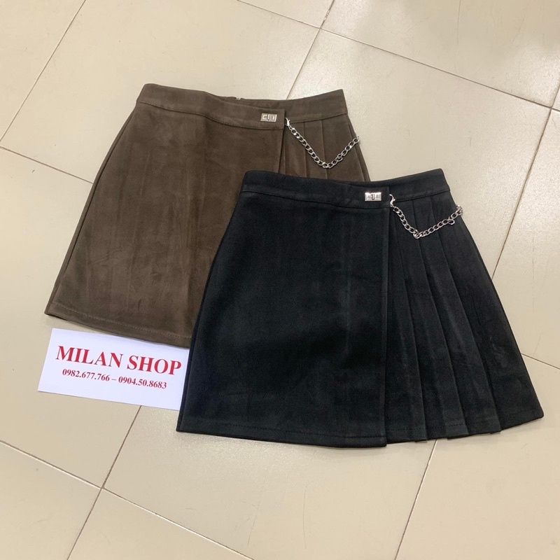 Chân váy dạ ngắn trên gối có lót quần chất đẹp | BigBuy360 - bigbuy360.vn