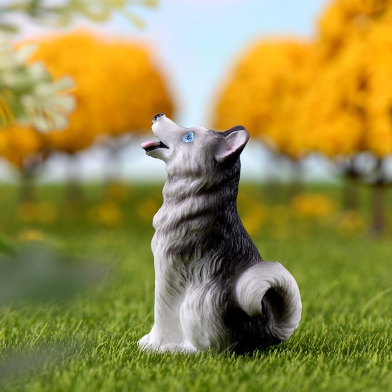 Mô hình chú cún mini trang trí sân vườn