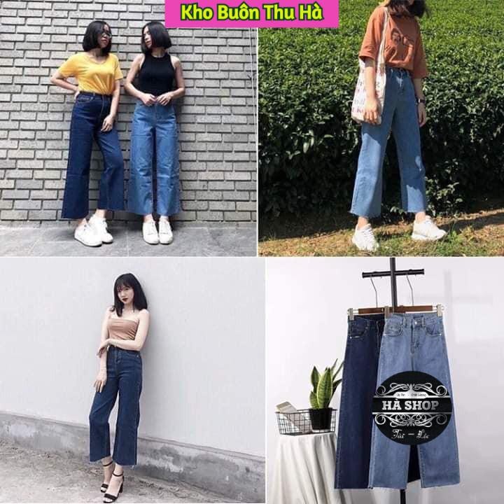 [Có Video+ Ảnh Thật] Quần Jean ống rộng  - Chất Liệu Jean cao cấp / Sẵn 2 màu | BigBuy360 - bigbuy360.vn