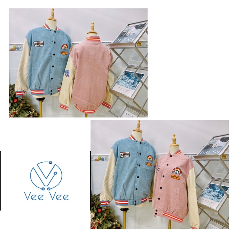 ÁO KHOÁC MLBNY BOMBER NHUNG TĂM LOGO - ÁO VARSITY NAM NỮ UNISEX - HÀNG CÓ SẴN