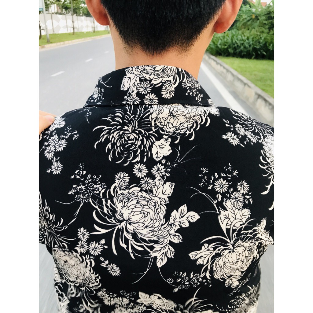 ÁO SƠ MI Nam Dài Tay Chất Lụa Họa Tiết áo hoa cúc, Phom Chuẩn, ms03 | BigBuy360 - bigbuy360.vn