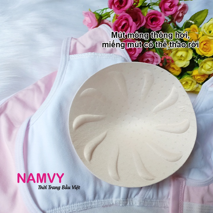 Áo ngực bầu sau sinh chống chảy xệ cotton cao cấp