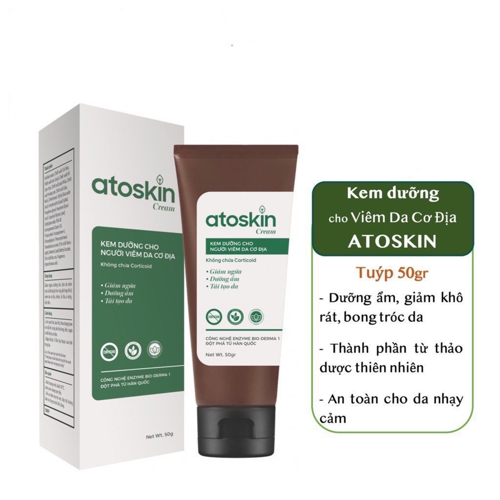ATOSKIN CREAM  - Kem dưỡng ẩm atoskin dành cho người viêm da cơ địa, hàng chính hãng