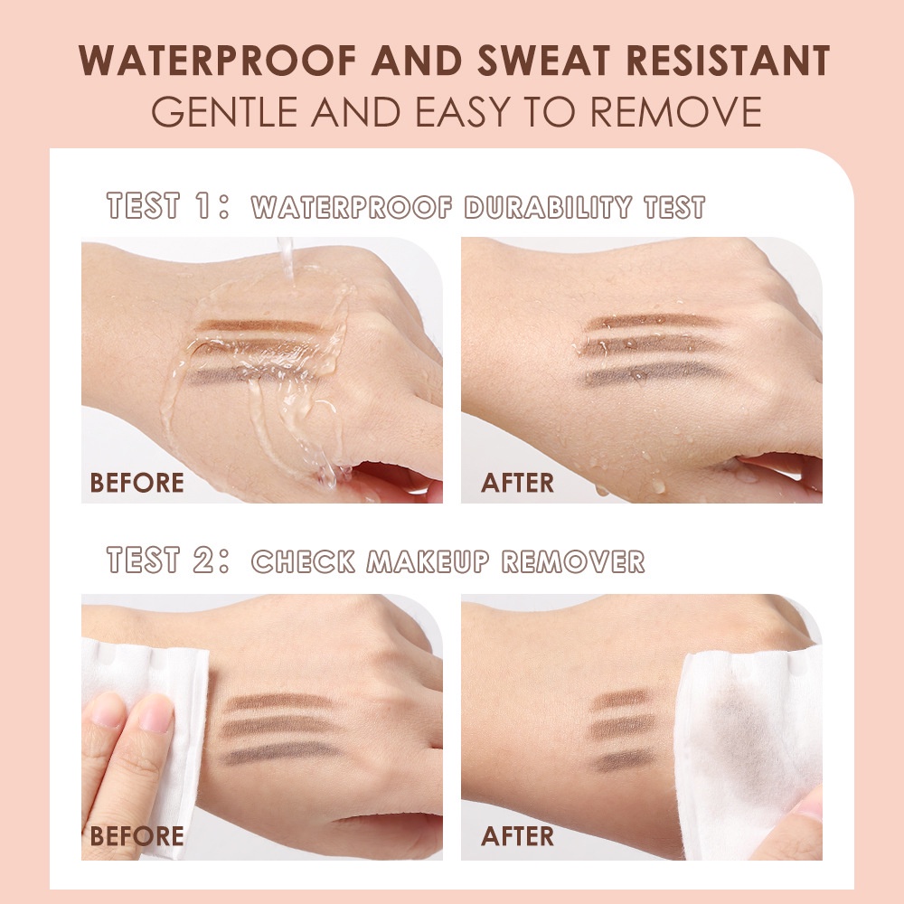 Bút Chì Kẻ Lông Mày O.TWO.O 2 Trong 1 Siêu Mịn 1.5mm Chống Nước Lâu Trôi