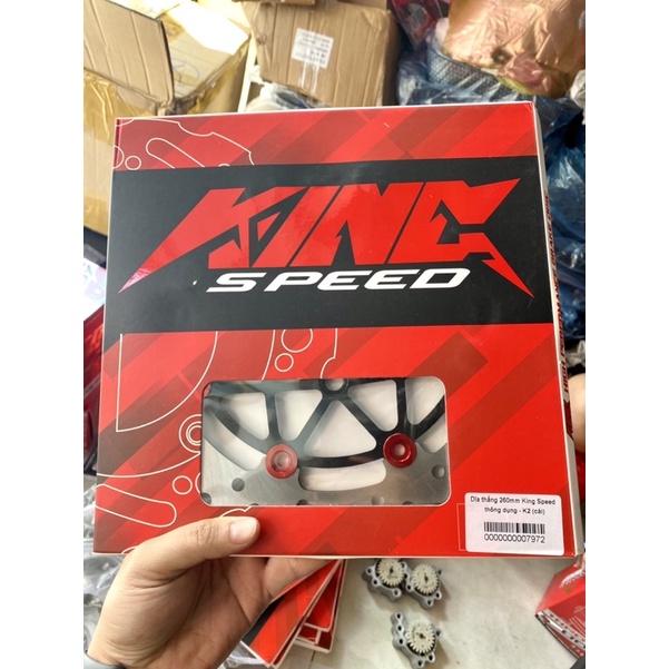 Đĩa Thắng KingSpeed 4 lỗ lòng đen 190mm-220mm-260mm thông dụng cho nhiều loại xe