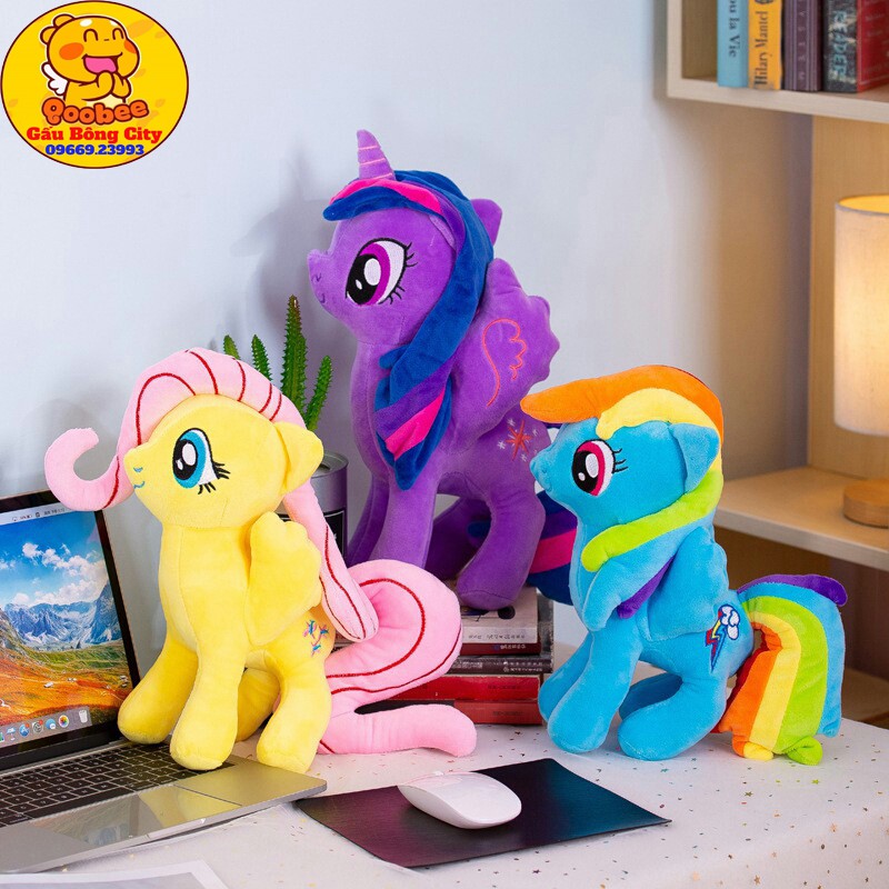 Gấu Bông Ngựa Pony Quà Tặng Cho Bé Ngựa Unicorn Cao Cấp Phụ Kiện Sinh Nhật - Thú Kì Lân Nhồi Bông