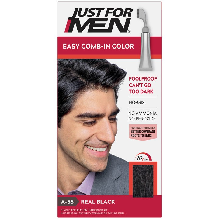 Thuốc nhuộm tóc Just For Men Autostop Comb-in, A55 Real Black