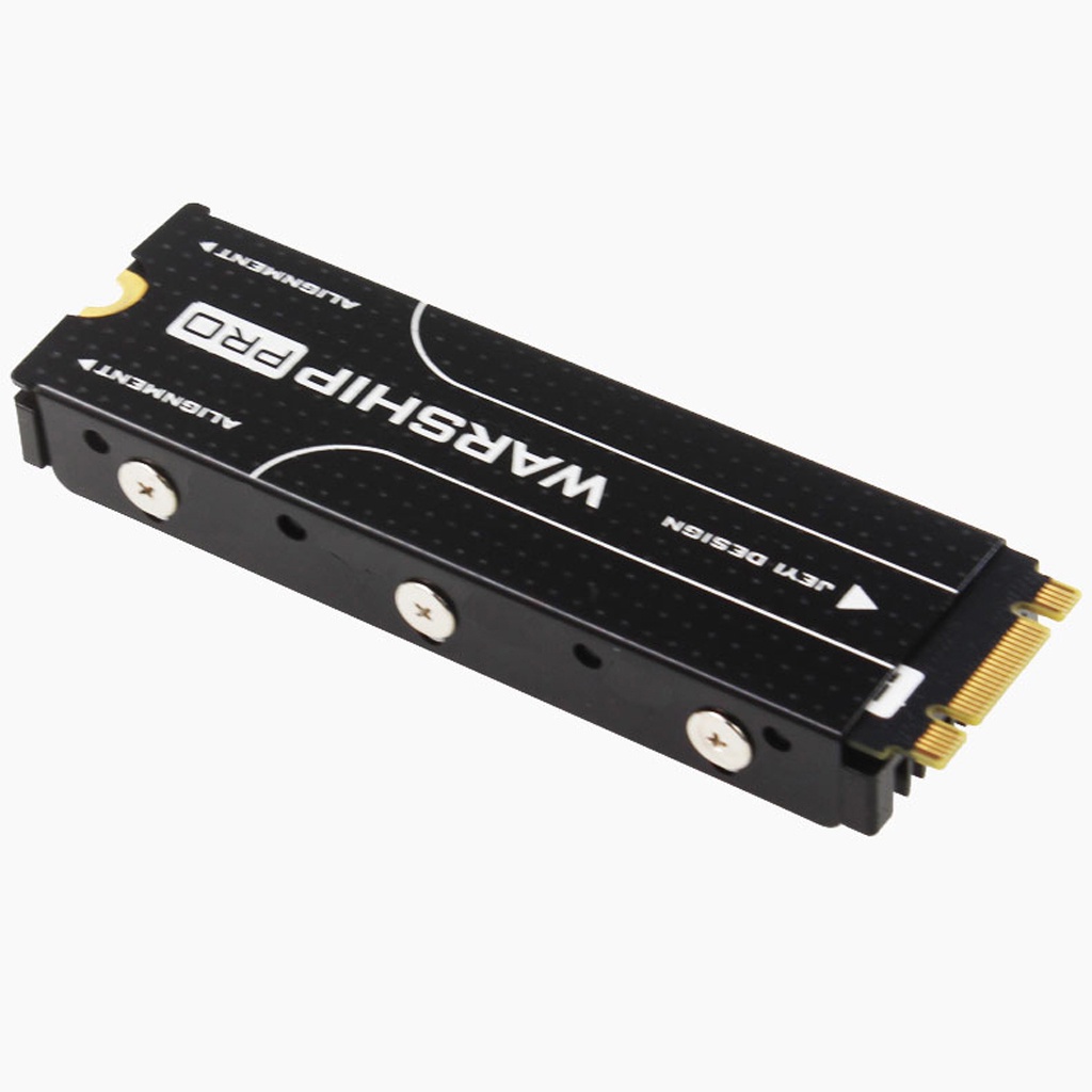 Bộ Tản Nhiệt Bằng Nhôm Màu Đen Cho Nvme M.2 2280 Ssd W