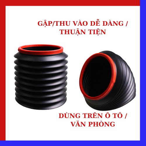 Thùng rác gấp gọn 4l thuận tiện dùng cho gia đình, văn phòng, ô tô NHÀ CỬA VÀ TIỆN ÍCH.