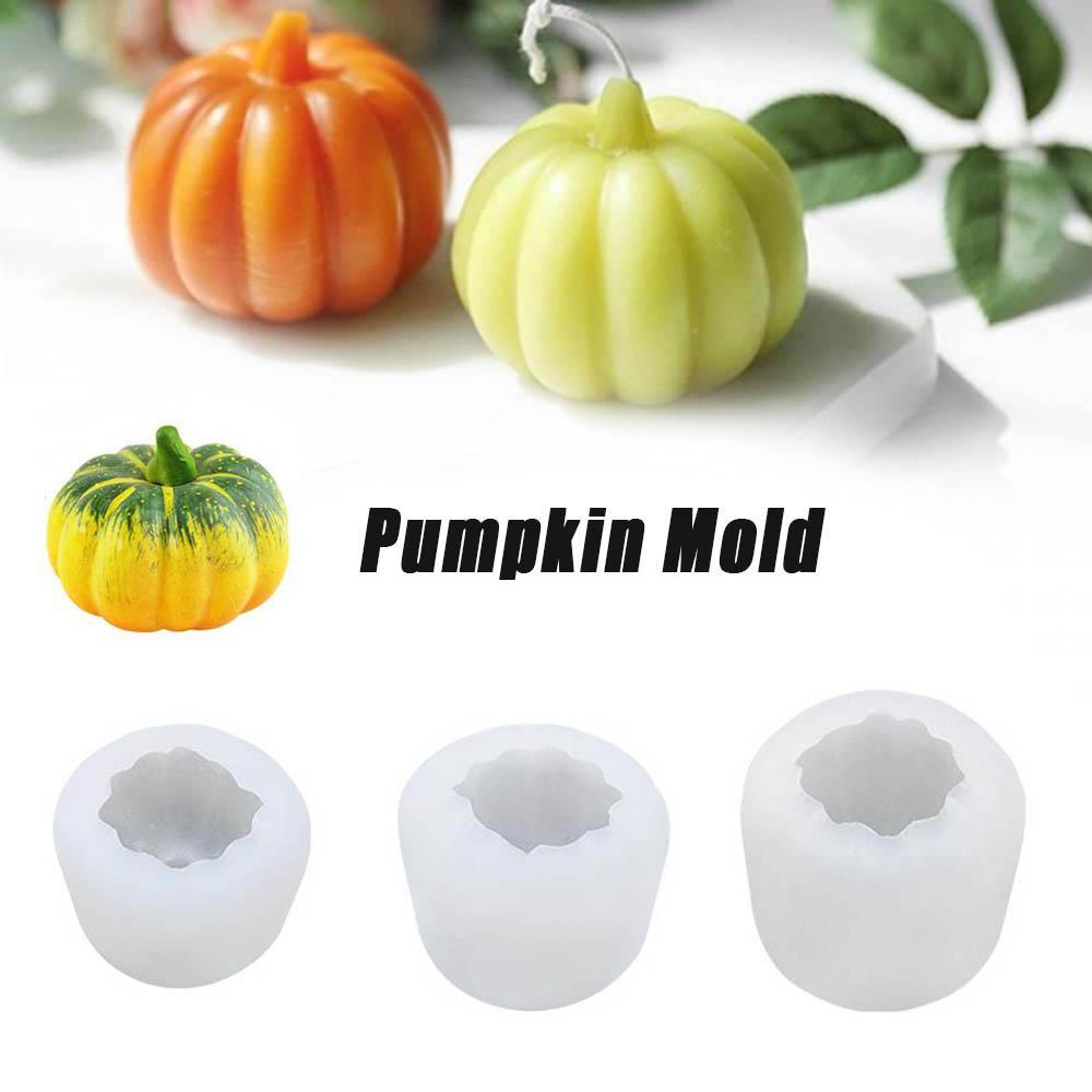 Khuôn Silicone Tạo Hình Làm Bánh Kẹo Hình Bí Ngô 3 Kích Cỡ