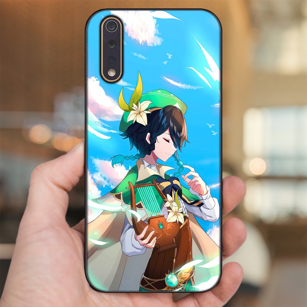 Ốp lưng Vivo S1 viền đen in hình Venti Genshin Impact