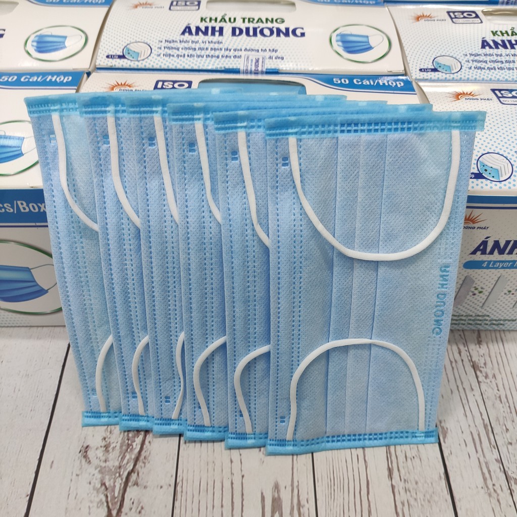 [Bán Sỉ] Hộp 50 cái khẩu trang 4 lớp Ánh Dương - Đủ màu - Hàng có sẵn | BigBuy360 - bigbuy360.vn