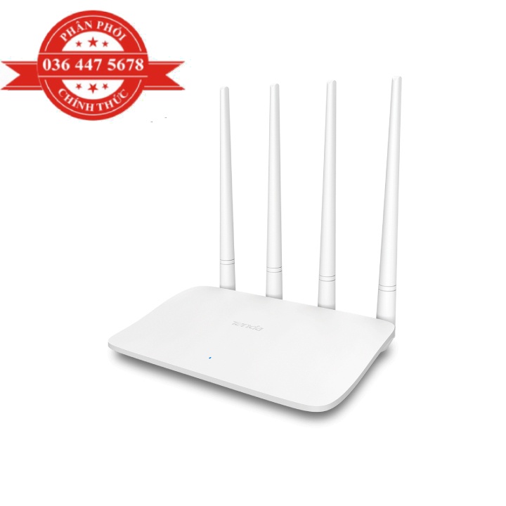 Bộ phát WiFi Tenda F6 v3 4 angten 5dBi chuẩn N 300Mbps Microsun phân phối