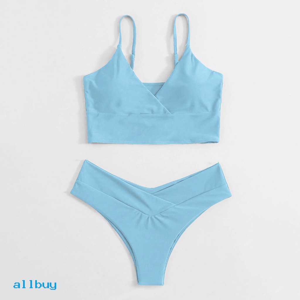 Bộ Đồ Bơi Bikini Hai Mảnh Dây Chéo Phía Trước Dành Cho Nữ