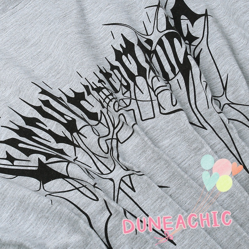 Áo Hoodie Tay Dài Dáng Ôm In Họa Tiết Thời Trang Cho Nữ