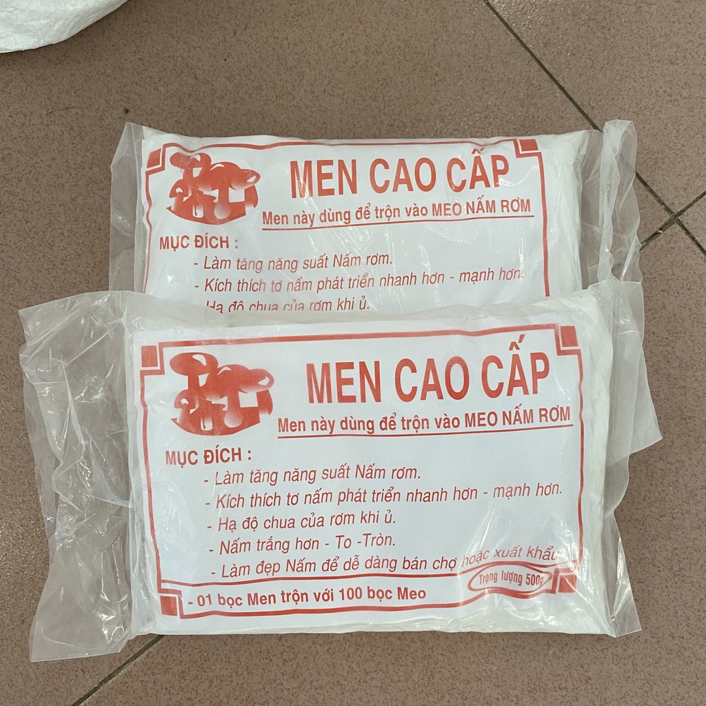 MEN CAO CẤP làm trắng nấm rơm 8 Nha  - Giúp nấm chắc khỏe, trắng đẹp, ăn ngon, dễ bán