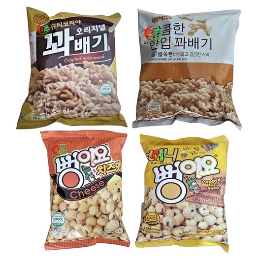 Snack và Bỏng ngô Hàn Quốc (nhiều vị)