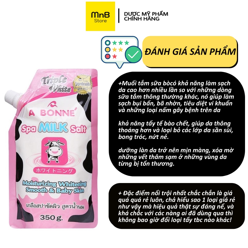 Muối tắm sữa bò tẩy tế bào chết A Bonne Spa Milk Salt Thái Lan 350gr | BigBuy360 - bigbuy360.vn