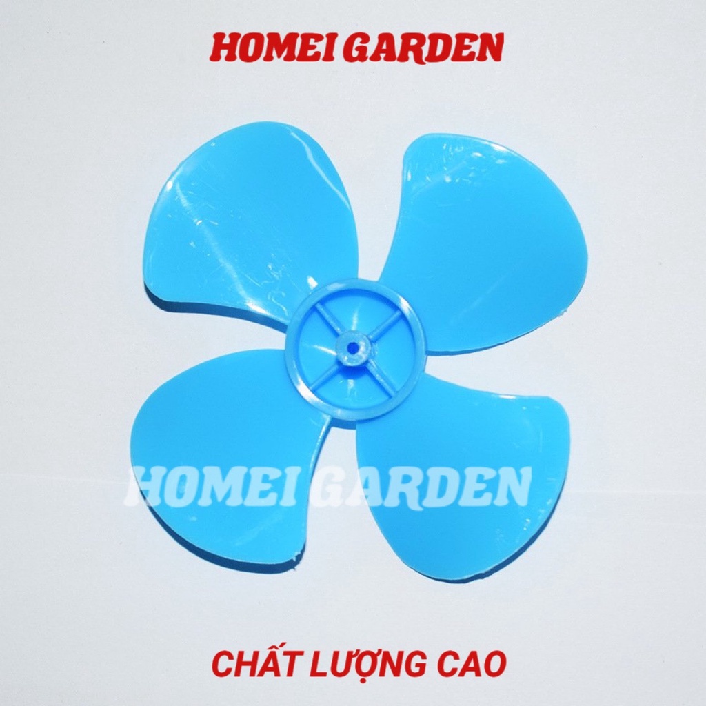 2 cánh quạt nhựa 4 cánh 80mm trục 2mm màu xanh dương hàng tốt - HM0036