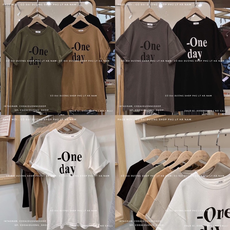 áo phông One day cộc tay