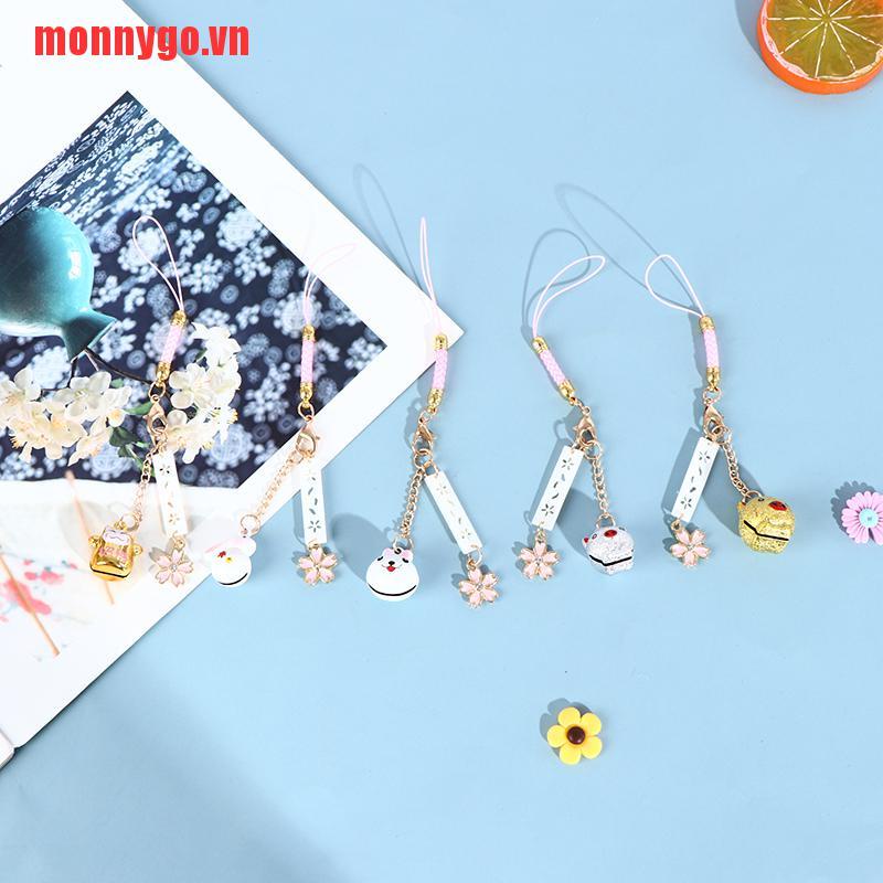Móc Khóa Điện Thoại Hình Thỏ / Heo / Mèo May Mắn