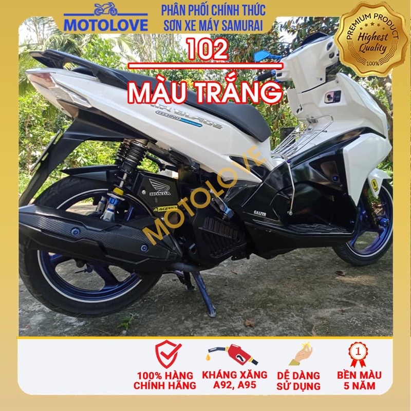 Sơn Samurai Màu Trắng 102 Chính Hãng