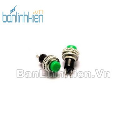 Com bo 5 Nút Nhấn Đề 10MM Núm Xanh